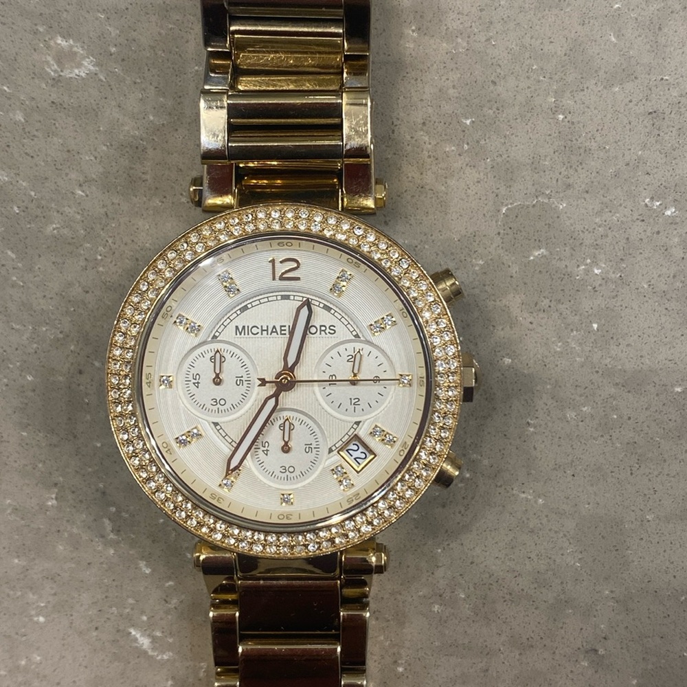 Michael Kors Parker Mk5354 Women's Gold-Tone Chronograph 39mm Watch